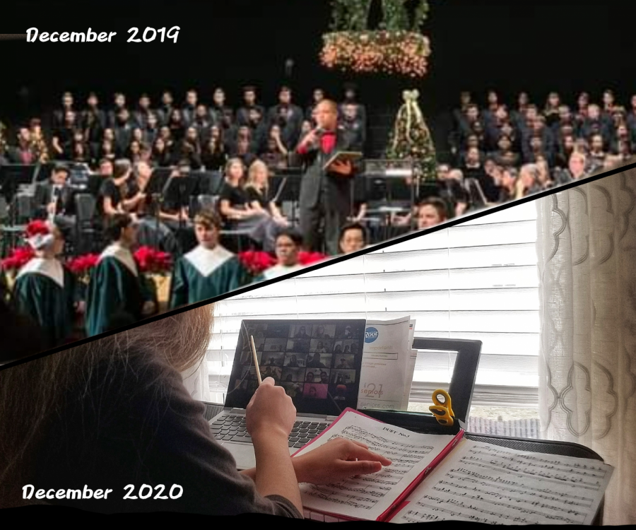 Memories+of+grand+performances+and+connecting+with+one+another+emerge+from+the+back+of+our+minds+as+December+rolls+around.+However+stark+the+difference+between+playing+in-person+is+in+comparison+to+performing+virtually%2C+musicians+continue+to+share+their+music+with+others.