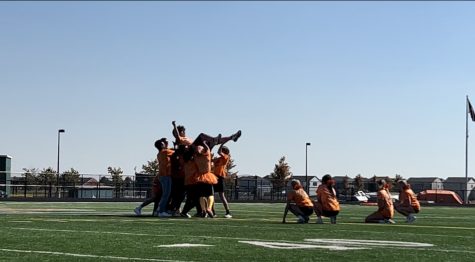 Boys powderpuff cheer