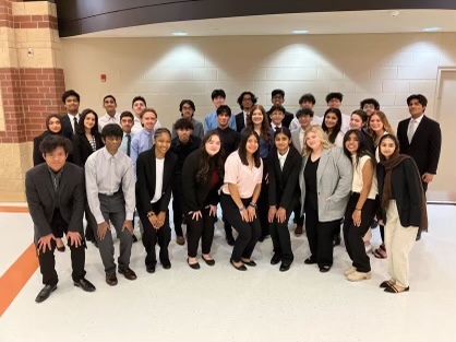 DECA students prepare to compete on March 24 in Rosemont.