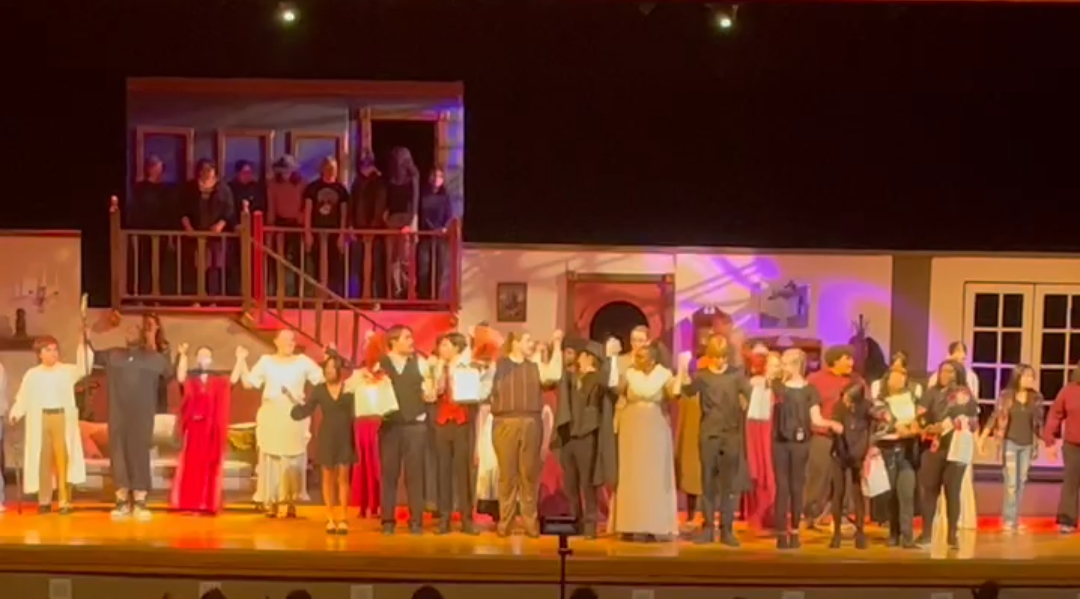 Cast and crew take their final bows at the closing night of Dracula