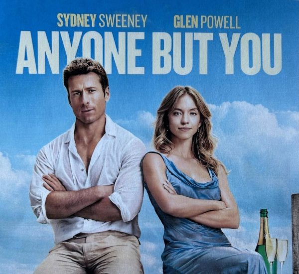 The Anyone but You movie poster outside of Regal Theaters in Bolingbrook on Feb. 27 2024. 
