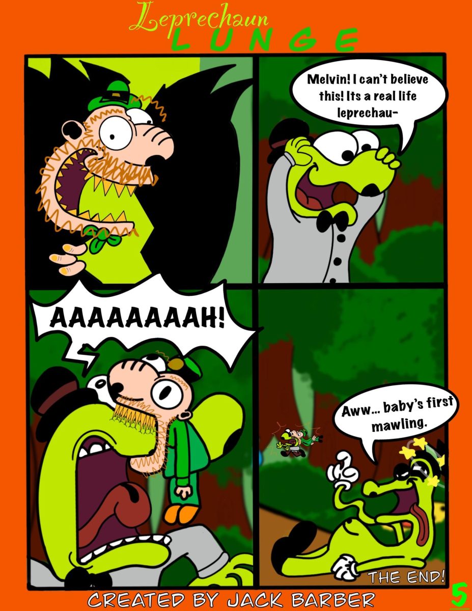 March Cartoon of the Month: Leprechaun Lunge